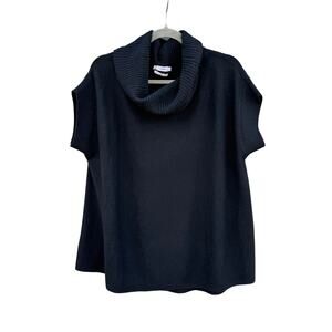 VINCE Cashmere Turtleneck Cowl Neck Swing Top Sweater Black XS